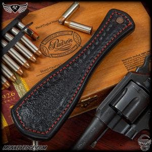 Chattanooga Leather Works: RMJ Tactical SES Sap - Black/Red Embossed
