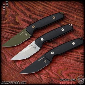 Tactile Knife Co: Dreadeye - Black Micarta CPM-3V Monkey Edge Exclusive